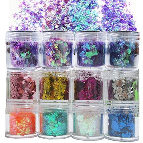 Lifextol 7Pack 70g Weed Leaf Chunky Nail Glitter Sequins Flakes Holographic  Maple Leaves for Epoxy Resin Crafts Arts Festival Makeup Body Painting