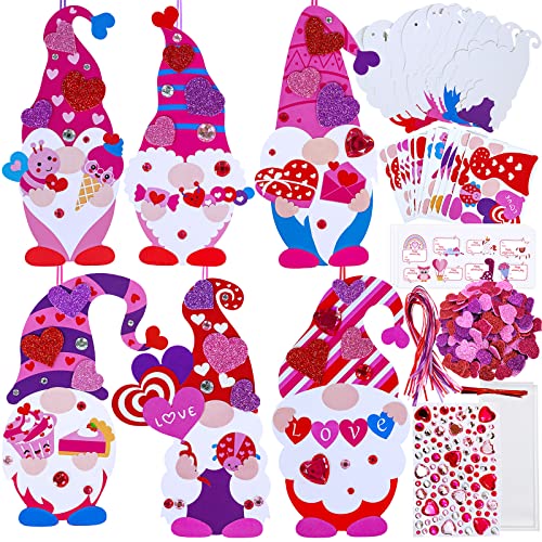 Winlyn 24 Sets Valentine's Day Craft Kits Foam Hearts to Animal Shape  Ornaments Sets DIY Heart Dog Cat Owl Fish Butterfly Bee Llama Bunny  Decorations