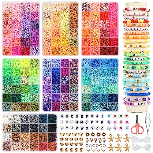 15600pcs/set 156 colors Clay Bead for Jewelry Making Kit for Woman DIY  Bracelet Necklace