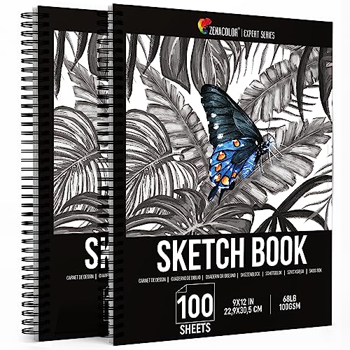 B6 Small Sketchbook for Drawing - Drawing Notebook with Thick 120 GSM  Acid-Free Ivory Paper, Cute Hardcover Art Sketchbook with Sturdy Binding -  B6 5