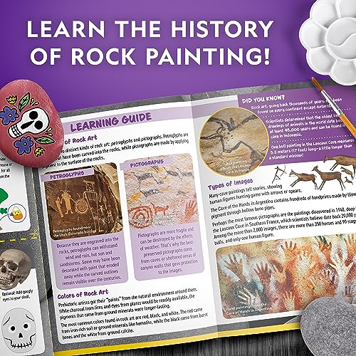 Hearts Rock Painting Kit for Kids - Glow in The Dark - Arts and Crafts for Girls Ages 4-8 and Up – Creative Girl Art Toys Kids Craft Kits – Birthday