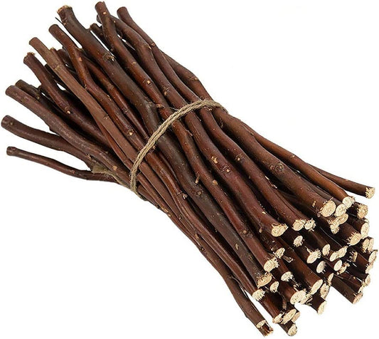 QTLCOHD 100Pcs Twigs for Crafts 6 Inch Craft Wood Sticks 0.3-0.5 Inch  Diameter Mini Wood Log Sticks Natural Wood Sticks for Crafts, Photo Props,  DIY