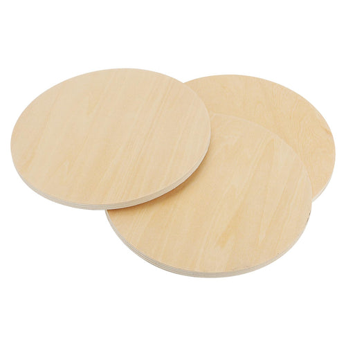 24 Pack 12 Inch Wood Rounds Unfinished Basswood Plywood Wooden Sheets Blank  Wood