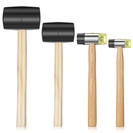 WORKPRO 5-Piece Hammer Set, Forged & Polished Steel Head, Fiberglass  Handle, 32oz Rubber Mallet | 16oz Claw Hammer | 3lb Sledge Hammer | 16oz  Ball