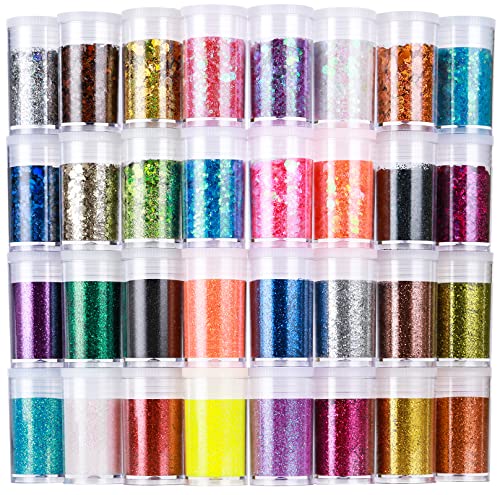 Chameleon Chunky Glitter, LEOBRO 12 Color Holographic Craft Glitter for  Resin, Nail Glitter for Body Face Eye, Epoxy Resin Flake Sequin Glitter for  Crafts Resin Tumbler Keychain Jewelry Making