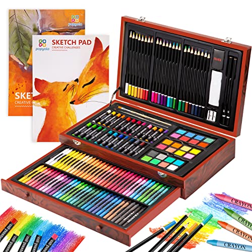  Art Supplies, 272 Pack Art Set Drawing Kit for Girls Boys Teens  Artist, Deluxe Gift Art Box with Trifold Easel, Origami Paper, Coloring  Book, Drawing Pad, Pastels, Crayons, Pencils, Watercolors(Pink)