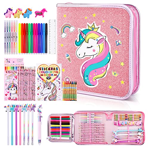 ABERLLS Unicorn Markers Set for Girls Age 5 6 7 8 9 10 Years Old