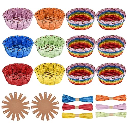 FREEBLOSS 2 Set Basket Weaving Kit Basket Making Kit Diffuser Sticks DIY  Basket, Suitable for Kids Arts and Crafts Projects and Easter Basket