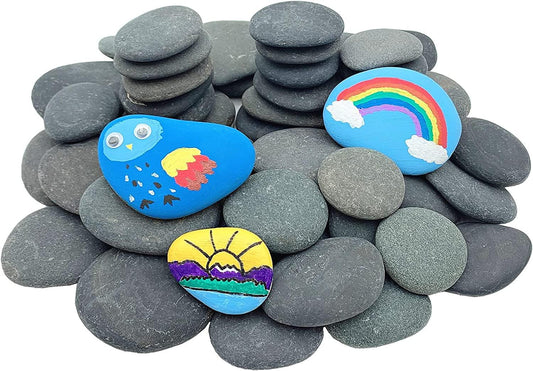 Lifetop 120PCS Painting Rocks DIY Rocks Flat & Smooth Kindness Rocks for  Arts Crafts Decoration Medium/Small/Tiny Rocks for Painting Hand Picked for  Painting Rocks