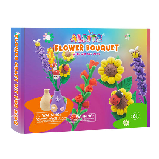  Drama Planet Flower Craft Kit for Kids, Make Your Own