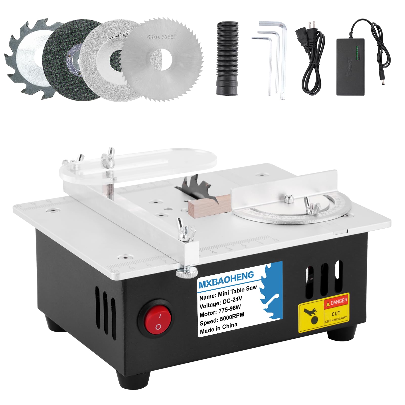 MXBAOHENG Mini Precision Table Saw 4” Small Portable Hobby Table