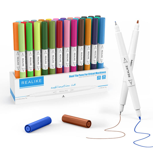 REALIKE Dual Tip Pens for Cricut Maker 3/Maker/Explore 3/Air 2/Air