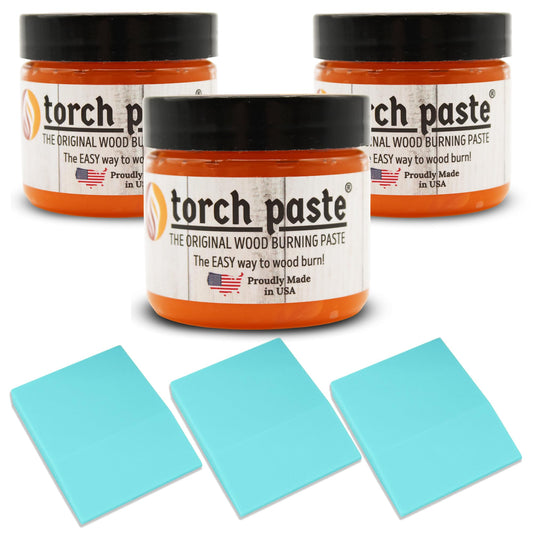 Torch Paste - The Original Wood Burning Paste, Made in USA, Heat  Activated Non-Toxic Paste for Crafting & Stencil Wood Burning