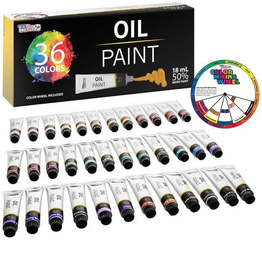 US Art Supply Professional 36 Color Set of Gouache Paint in Large 18ml  Tubes - Rich Vivid Colors for Artists, Students, Beginners - Canvas  Portrait