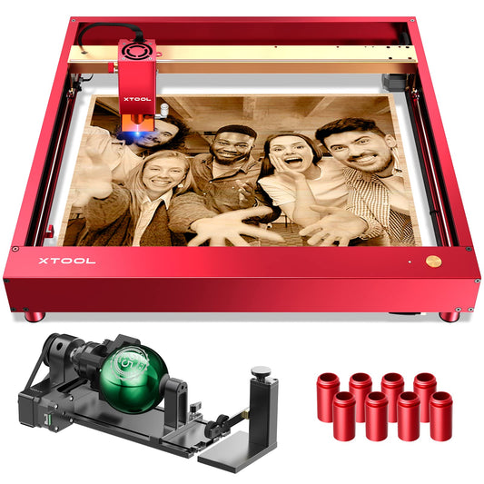 xTool D1 Pro 20W Laser Engraver 4-in-1 Rotary Roller Kit for Glass Tum –  WoodArtSupply