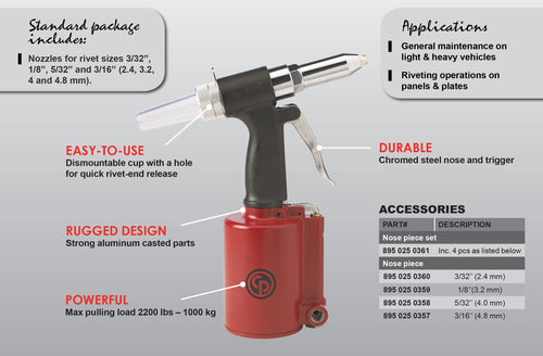 Astro Pneumatic PR14 Air Riveter