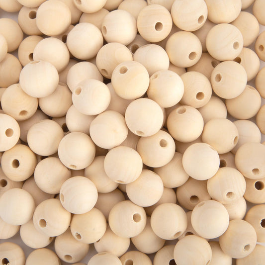  Wooden Beads for Crafts, 660 Pcs Natural Loose Wood