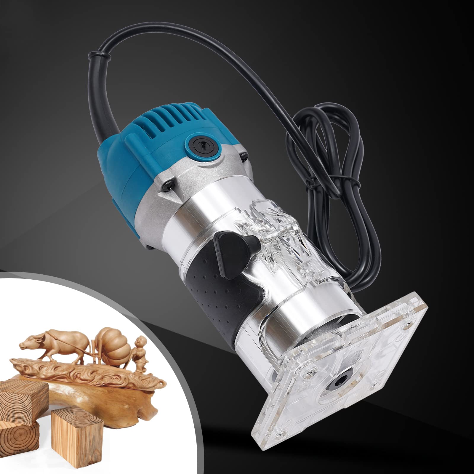 Compact Router Tool, 110V 800W Electric Woodworking Router