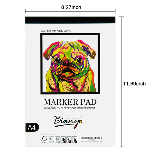 Bianyo Alcohol Marker Blending Card Paper 11 x 14 150 Sheets 110