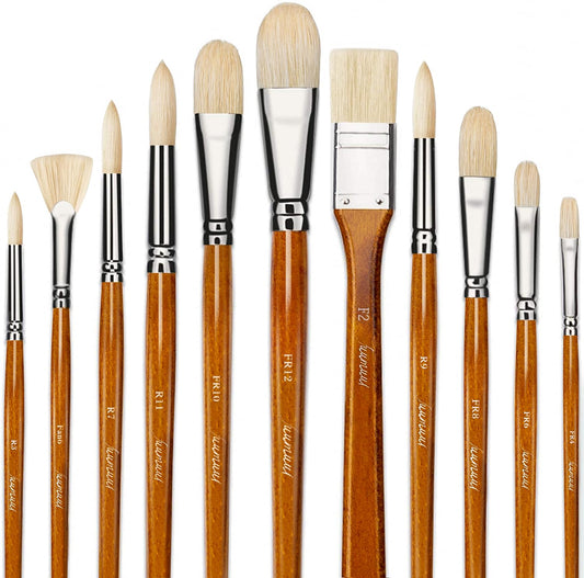 Miniature Model Paint Brushes Drybrush Set 18pcs for Effect, Fine Tip –  WoodArtSupply