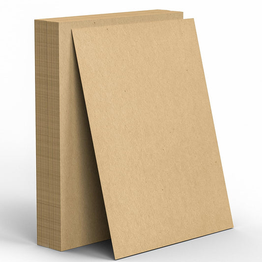 Chipboard Sheets 8.5 x 11 - 100 Sheets of 22 Point Chip Board for Crafts  - This Kraft Board is a Great Alternative to MDF Board and Cardboard Sheets  - Yahoo Shopping