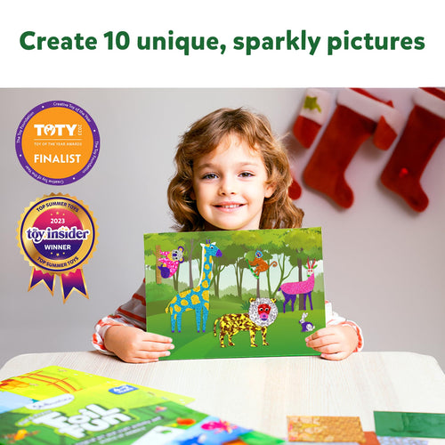 Skillmatics Foil Fun Holiday Magic, Animals Theme Bundle, Art & Craft Kits,  DIY Activities for Kids