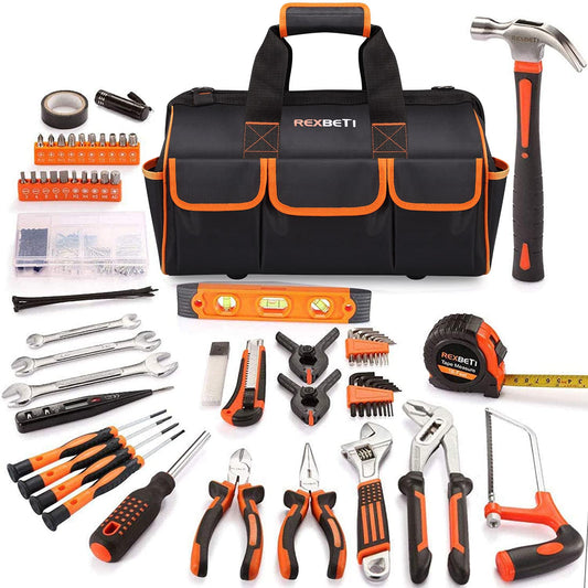 REXBETI 18pcs Young Builder's Tool Set with Real Hand Tools, Reinforced  Kids Tool Belt, Waist 20-32, Kids Learning Tool Kit for Home DIY and