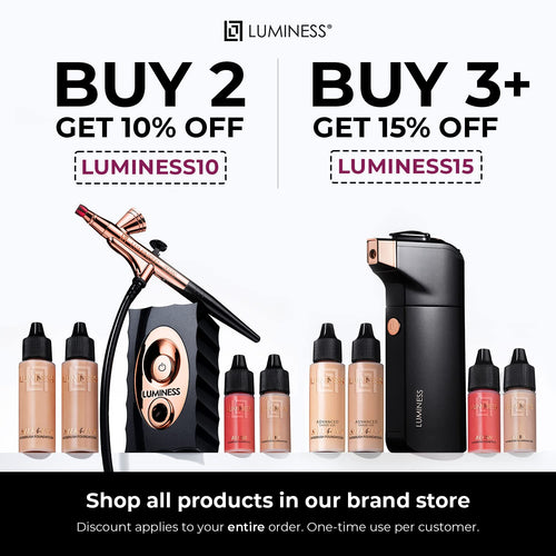 Luminess Silk Airbrush Spray Foundation Makeup Starter Kit - Full Cove