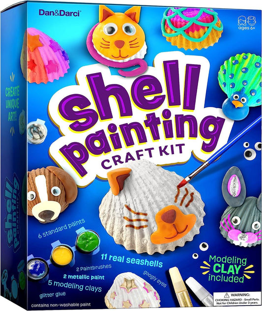 CRAFTBARN - Painting Kits for Kids Ages 4-8 | Craft Paint Set for Boys & Girls Ages 3-5 | Unicorn Princess Mermaid Theme Children’s Paint with Water