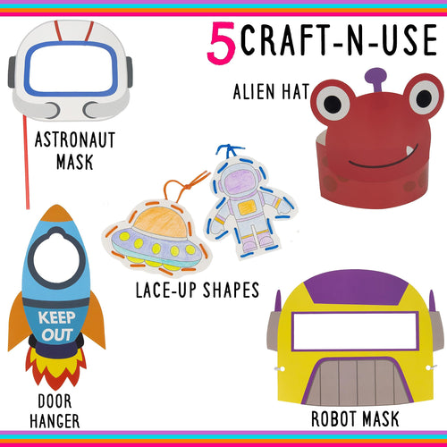 Craftikit Arts and Crafts for Kids - 20 All-inclusive Fun Toddler Craft Box for Kids - Organized Art Supplies for Kids Ages 3-8 - Animal-Themed Kids