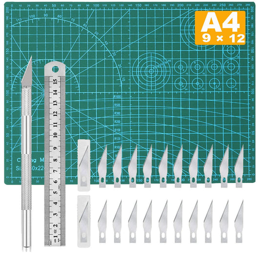 Exacto Knife Set, Craft Cutting Mat Kit, 55 PCS Precision Carving Craft  Hobby