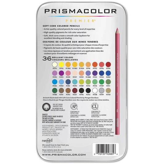 Prismacolor Premier Colored Pencils, Soft Core, Botanical Garden Set, 12  Count 