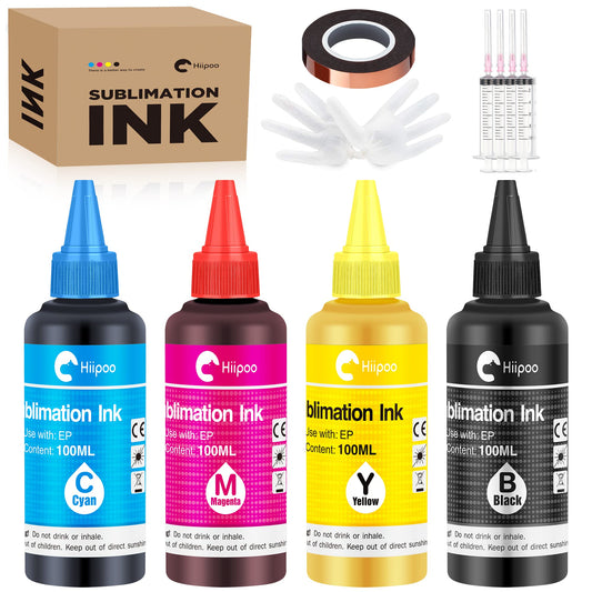  Spaceink Dye Sublimation Ink Refill Kit for Workforce XP-5100  WF-3640 WF-7720 WF-7710 ET-2760 ET-2720 ET-3760 WF-7840 XP-15000 ET-4760  WF-7840 L3110 WF-3620 C88 Printers Heat Press Transfer Ink : Office Products