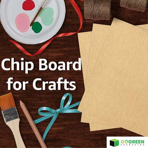 Chipboard Sheets 8.5 x 11 - 100 Sheets of 22 Point Chip Board for Crafts - This Kraft Board Is A Great Alternative to MDF Board and Cardboard