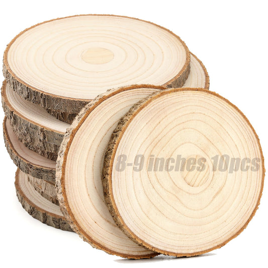 SENMUT Senmut Wood Slices 30 Pcs 31-36Inch Natural Rounds Unfinished Wooden  Circles Christmas Wood Ornaments For Crafts Wood Kit Predri