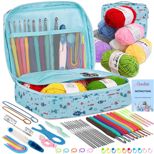 Craftwiz Ultimate Beginner Crochet Kit for Adults and Kids - Learn