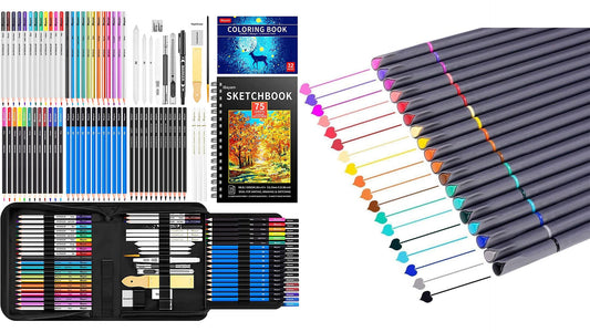 iBayam 78-Pack Drawing Set Sketching Kit, Pro Art Supplies with 75