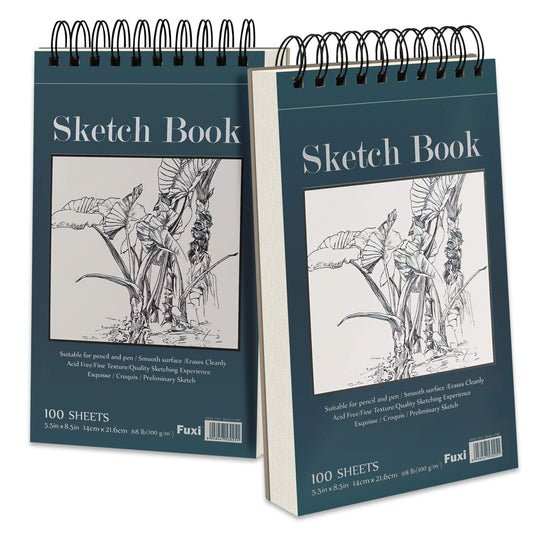 Bachmore Sketchpad 9X12 inch (68lb/100g), 100 Sheets of TOP Spiral Bound Sketch  Book for Artist Pro & Amateurs