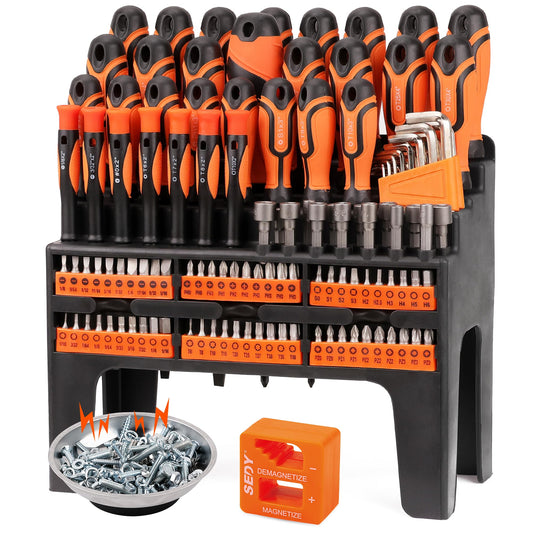  Magnetic Screwdrivers Set with Case, Amartisan 43-piece Includs  Slotted, Phillips, Hex, Pozidriv,Torx and Precision Screwdriver Set,  Magnetizer Demagnetizer Tools, Tools for Men : Tools & Home Improvement