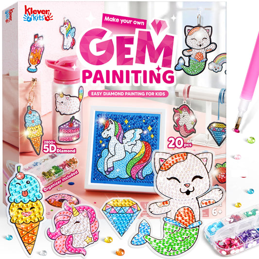 Diamond Painting Kits for Kids 4 Pack Diamond Art for Kids Beginners Kids  Diamond Painting Kits 5D DIY Diamond Painting Big Gem Full Drill Diamond  Dots for Children Ages 6-8-9-12 4PACK-B