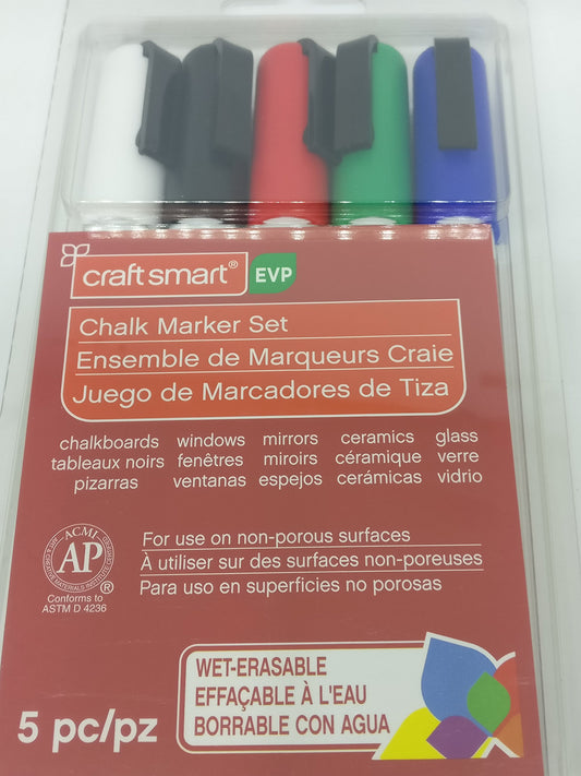 Craft Smart Fluorescent Medium Tip Chalk Marker Set