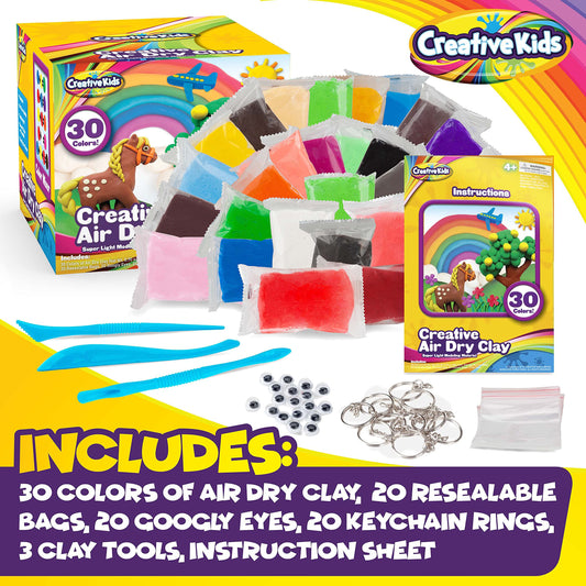 Titoclar Arts & Crafts for Kids Ages 8-12 6-8 4-8, Air Dry Clay Craft Kits,  Make Your Own Flower Bouquet and Vase, Water Marbling Paint Kit, Toys For