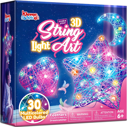 3D String Art Teen Girls Gifts 8 9 10 11 12 Year Old Girl Toys, Crafts for  Girls and Boys Ages 8-12, DIY Lantern Arts & Craft Kits for Kids Christmas