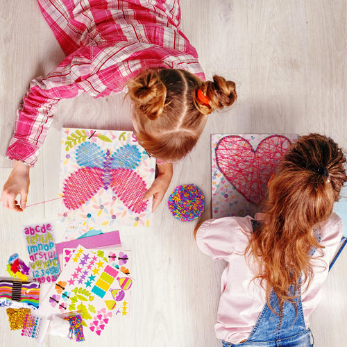 String Art Kit Girls Art Set - Flower, Heart, Rainbow, Unicorn