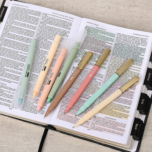 Mr. Pen- Bible Journaling Set (Selah Collection), Highlighters and Pens No  Bleed, Scripture Markers, Washi Tape, Bible Tabs, Christmas Gift