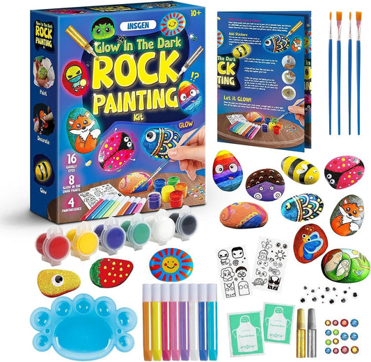 Koltose by Mash koltose by mash rock painting kit for kids - extra-large  arts and crafts kit for kids, indoor and outdoor activities set for ki