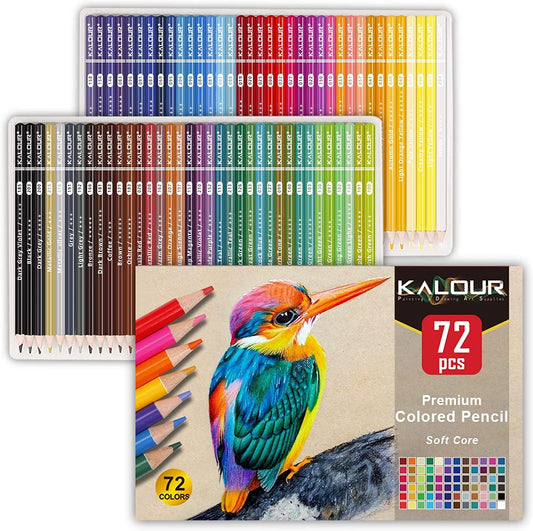 Covacure Colored Pencils Set for Adult and Kids - Covacure Premier Color Pencil Set with 36 Colouring Pencils Sharpener and Canvas Pencil