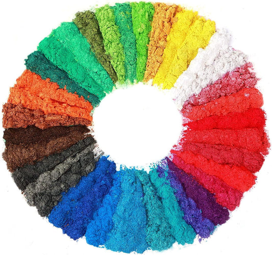 Mica Powder，36 Colors - 10G/Bottle of Natural Pigment Powder for Epoxy –  WoodArtSupply