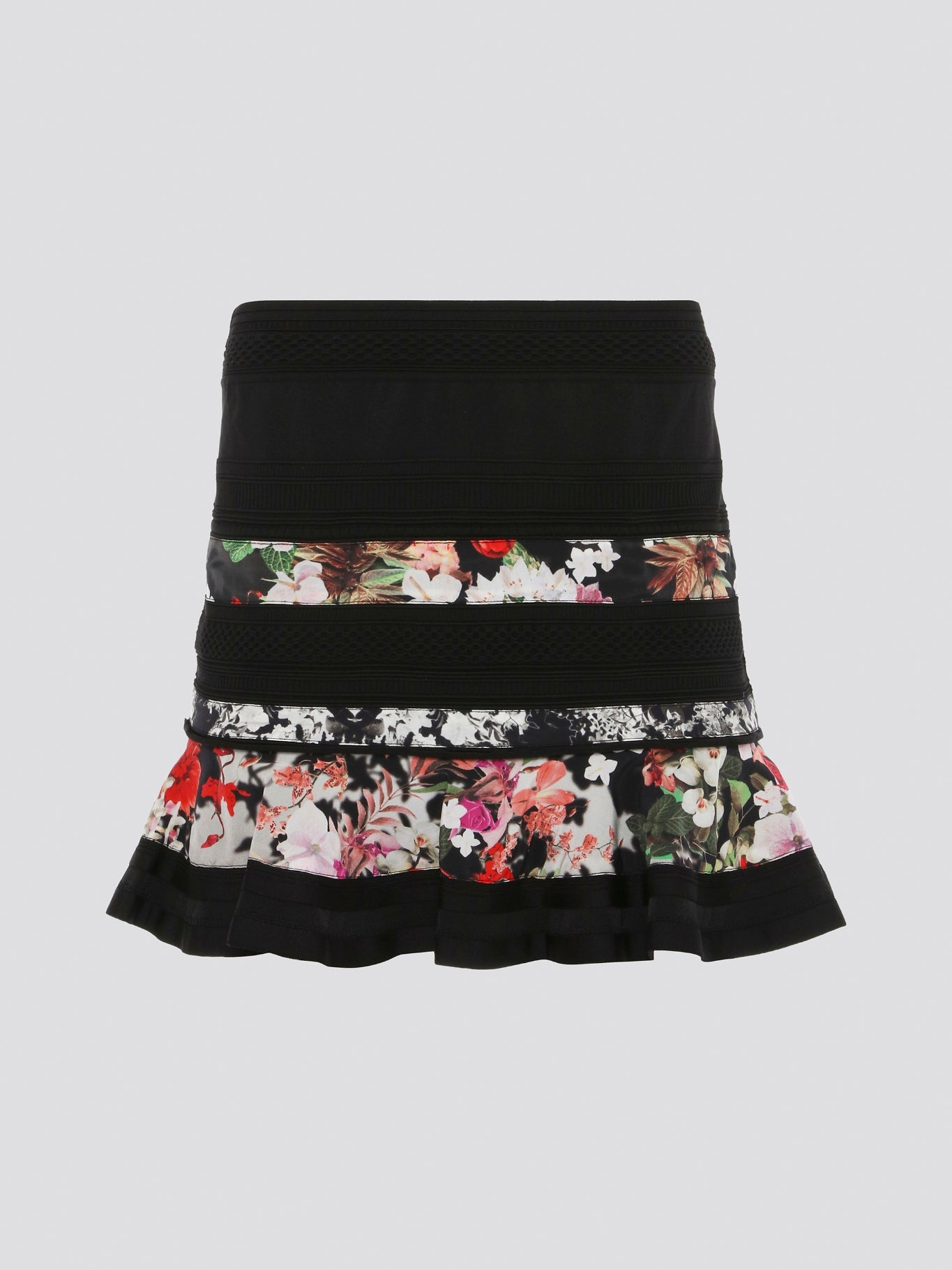 Print Panel Flared Mini Skirt - Maison product image