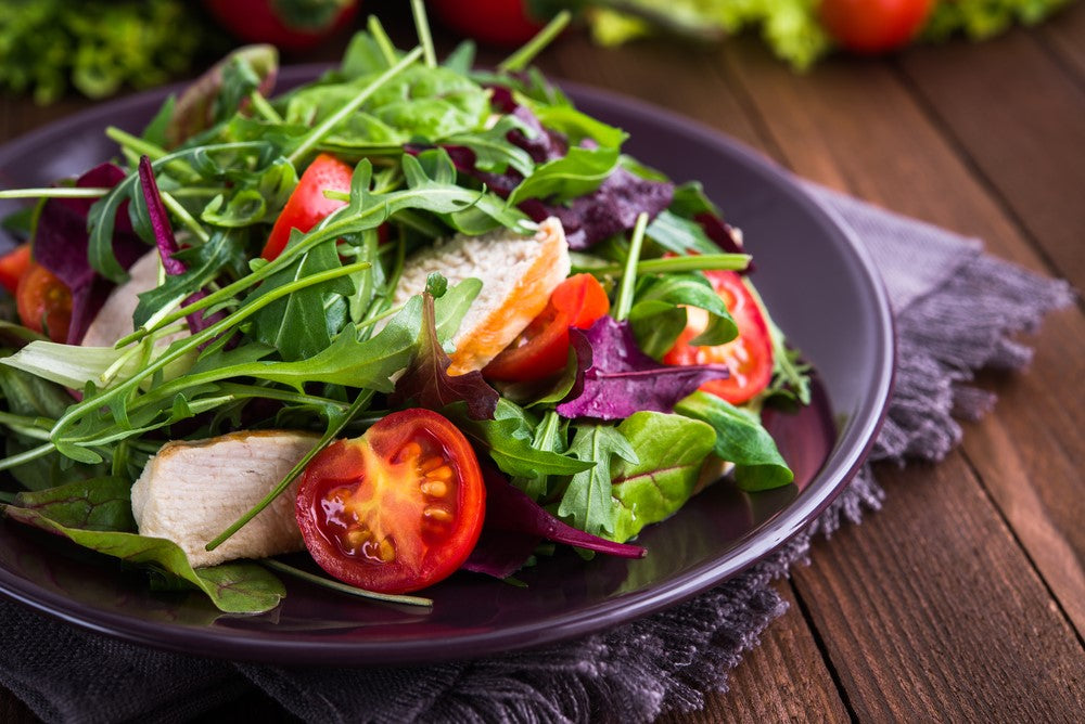 fresh salad in plate